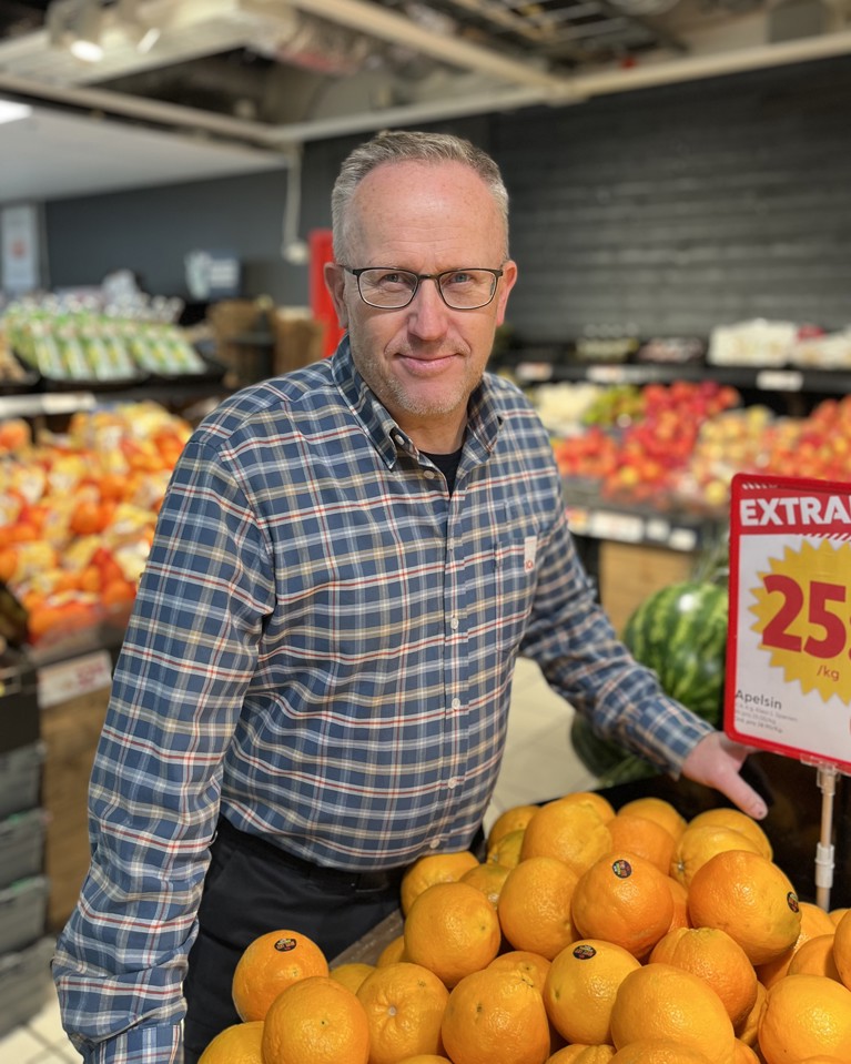Örjan Josefsson, ICA-handlare i Bro.
